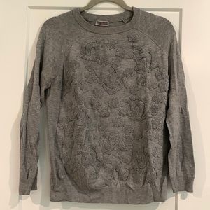 Women’s gray embroider sweater